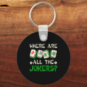 Where Are All The S Funny Chinese Mahjong Lovers  Sleutelhanger (Voorkant)