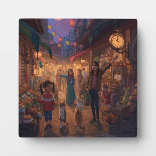 Where Cats Wander and Lanterns Glow Fotoplaat (Voorkant)