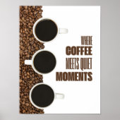 Where Coffee Meets Quiet Moments – Minimalist Cafe Poster (Voorkant)