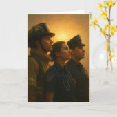 "Where Courage Stands United" Sympathy Kaart (Gele Bloem)