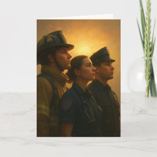 "Where Courage Stands United" Sympathy Kaart (Voorkant)