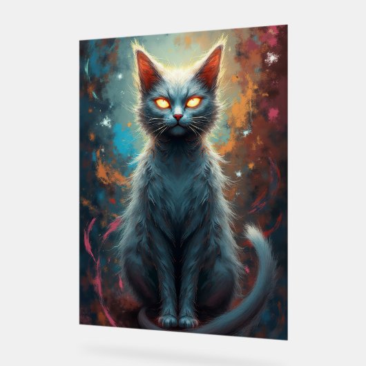 Where curiosity meets the cosmos. acryl bord (Hoek)