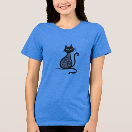 Where curiosity meets the cosmos Tri-Blend shirt (Voorkant)