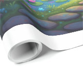 Where Deer Dream and Mushrooms Glows Cadeaupapier (Rol Hoek)