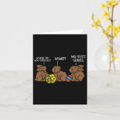 Where Did You Guys Go Chocolate Bunny Funny Easter Kaart (Gele Bloem)