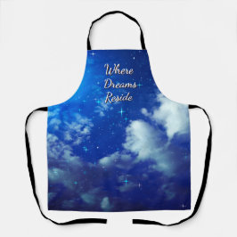Where Dreams Reside Apron | Night Sky Cooking Wear Schort