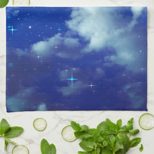 Where Dreams Reside Kitchen Towel | Starry Night Theedoek (Gevouwen)