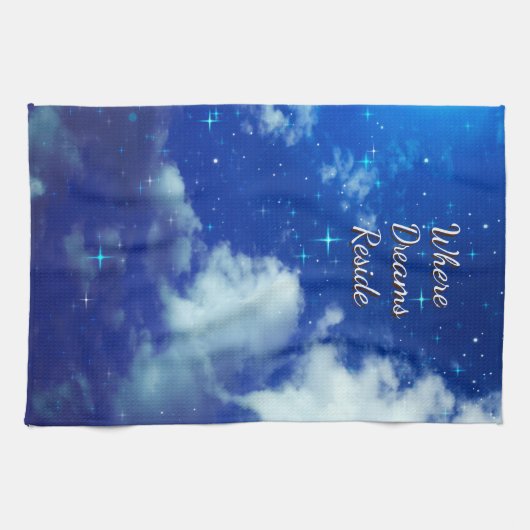 Where Dreams Reside Kitchen Towel | Starry Night Theedoek (Horizontaal)