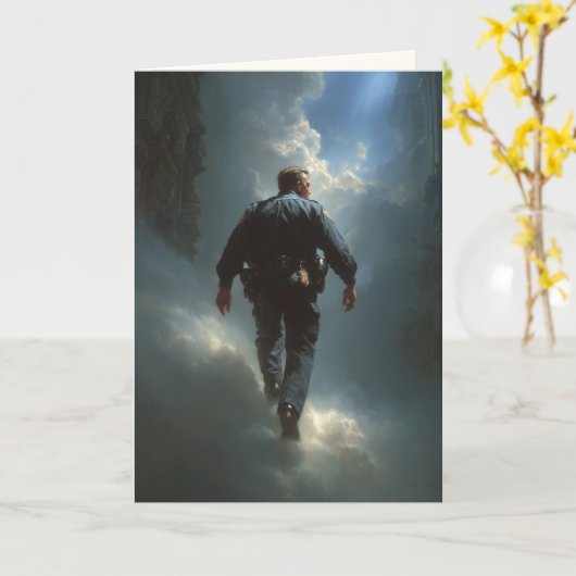 "Where Duty Rests" Sympathy Kaart (Gele Bloem)