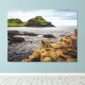 Where Fire Meets Folklore: The Giant's Causeway  Canvas Afdruk (Insitu (Houten vloer))