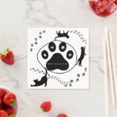 Where I Go Is Up to Me｜猫＆足跡の自由デザイン Servet (Insitu)