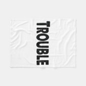 Where I Go Trouble Follows – Funny Matching Couple Fleece Deken (Voorkant (Horizontaal))