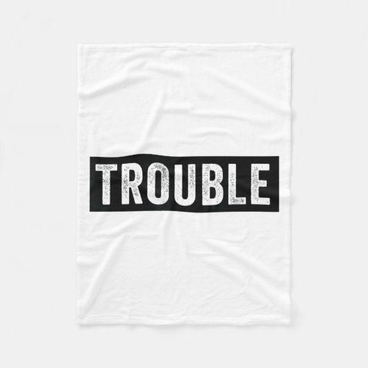 Where I Go Trouble Follows Funny Matching Couple S Fleece Deken (Voorkant)