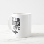 Where I Go Trouble Follows Funny Matching Couple S Koffiemok (Voorkant links)