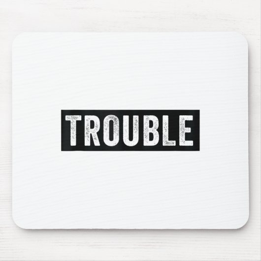 Where I Go Trouble Follows Funny Matching Couple S Muismat (Voorkant)