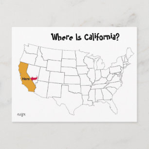 Where Is California? Briefkaart