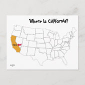 Where Is California? Briefkaart (Voorkant)