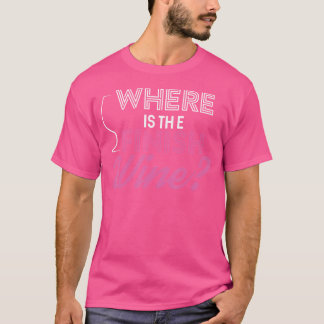 Where Is The Finish Wine Running T-shirt