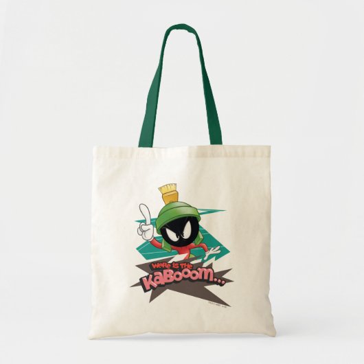 "Where is the Kabooom" MARVIN THE MARTIAN™ Points Tote Bag (Voorkant)