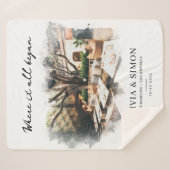 Where It All Began Romantic Couple's Gift Sherpa Deken (Voorkant (horizontaal))