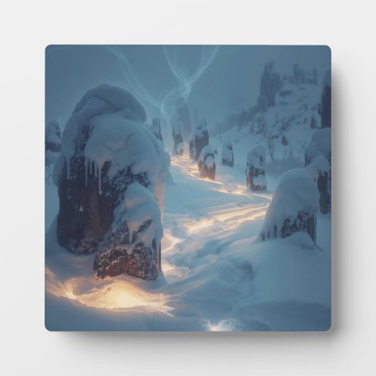 Where Light Wanders in Winter Fotoplaat (Voorkant)
