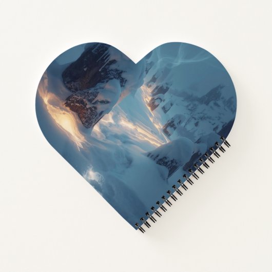 Where Light Wanders in Winter Notitieboek (Achterkant)