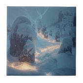 Where Light Wanders in Winter Tegeltje (Voorkant)