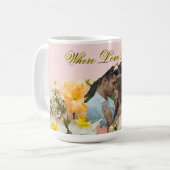 Where Love Blooms Mug | Spring Romance Photo Mug Koffiemok (Voorkant links)