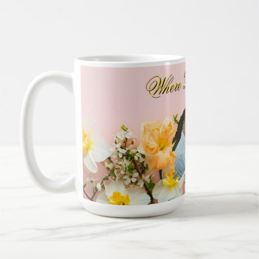 Where Love Blooms Mug | Spring Romance Photo Mug Koffiemok (Links)