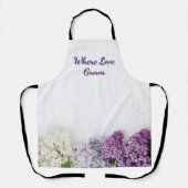 Where Love Grows Apron | Lilac Spring Kitchen  Schort (Voorkant)