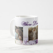 Where Love Grows Mug | Personalized Lilac Photo Mu Koffiemok (Voorkant links)