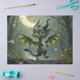 Where moonbeams dance, little mischief awakens.  tissuepapier