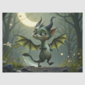 Where moonbeams dance, little mischief awakens. tissuepapier (Voorkant)