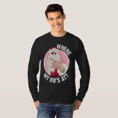 Where My Ho's At  Christmas Santa Inappropriate Me T-shirt (Voorkant volledig)