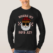 Where My Hos At Groovy Red  2 T-shirt (Voorkant)