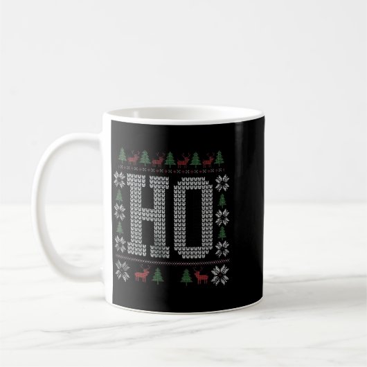 Where My Ho's At Ho Matching Couple Christmas Ugly Koffiemok (Links)