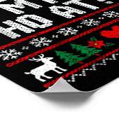 Where My Ho's At Ho Matching Couple Christmas Ugly Poster (Hoek)