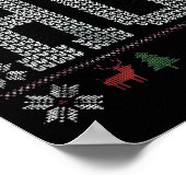 Where My Ho's At Ho Matching Couple Christmas Ugly Poster (Hoek)