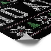 Where My Ho's At Ho Matching Couple Christmas Ugly Poster (Hoek)