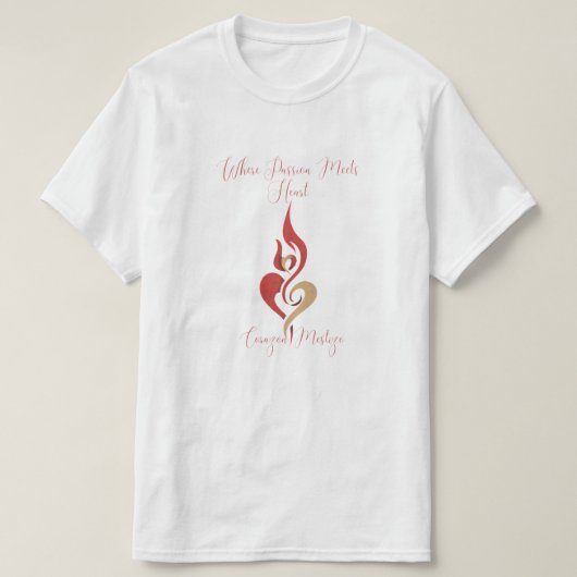 Where Passion Meets Heart Artist Name T-shirt (Design voorkant)