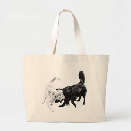 Where Play Begins Grote Tote Bag (Voorkant)