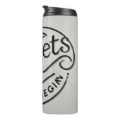 Where Sunset End, Dreams Begin Thermosbeker (Geroteerd rechts)