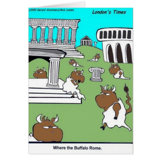 Where The Buffalo Rome Grappige Cadeaus & T-shirts (Voorkant)