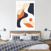 Where the Line Softens Canvas Afdruk (Insitu (Slaapkamer))