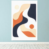 Where the Line Softens Canvas Afdruk (Insitu (Houten vloer))