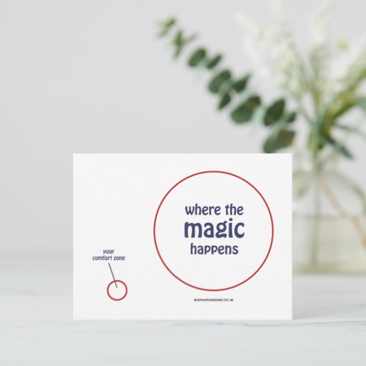 "Where The Magic Happens" Postcard Briefkaart (Staand voorkant)