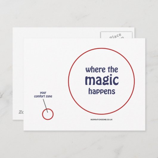 "Where The Magic Happens" Postcard Briefkaart (Voorkant / Achterkant)