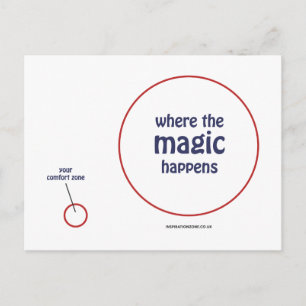 "Where The Magic Happens" Postcard Briefkaart