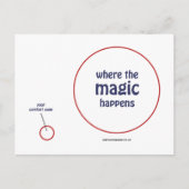 "Where The Magic Happens" Postcard Briefkaart (Voorkant)