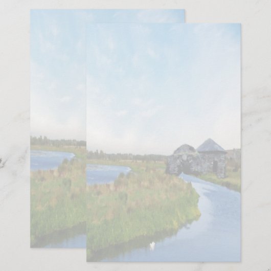 Where the River Ends Stationery Paper (Voorkant / Achterkant)